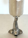 Vintage Reed & Barton Drink Like A Fish Jigger, 1950s Barware