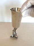 Vintage Reed & Barton Drink Like A Fish Jigger, 1950s Barware