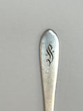 Gorham Twisted Cocktail Spoon, "S" MONOGRAM