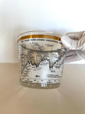 Cera Dow Jones Ice Bucket, Stock Market Glassware, 1958-1968