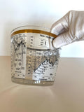 Cera Dow Jones Ice Bucket, Stock Market Glassware, 1958-1968