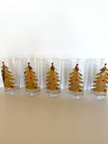 Culver Jeweled Christmas Tree Glasses (Set of 5)