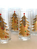Culver Jeweled Christmas Tree Glasses (Set of 5)