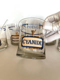 Nieman Marcus Poison Glasses by Cera, Signed by Neiman Marcus