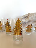 Culver Jeweled Christmas Tree Glasses (Set of 5)