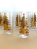 Culver Jeweled Christmas Tree Glasses (Set of 5)