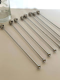 1980s Poison Swizzle Sticks Glass Set, Name Your Poison Barware