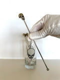 1980s Poison Swizzle Sticks Glass Set, Name Your Poison Barware