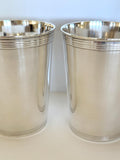 Pair of Vintage Mint Julep Cups by Leonard, original boxes, New Old Stock