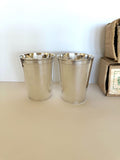 Pair of Vintage Mint Julep Cups by Leonard, original boxes, New Old Stock