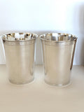 Pair of Vintage Mint Julep Cups by Leonard, original boxes, New Old Stock