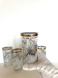 Cera Dow Jones Glasses 1958-1968, Stock Market, Set #2