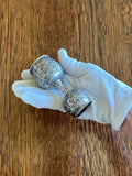 Sterling Silver Double Jigger, Repousse Pattern, 1930s