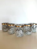 Vintage Dow Jones Glasses, Cera Stock Market Low Balls, MCM Glasses