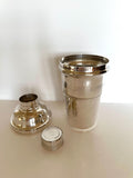 Art Deco Cocktail Shaker, Graduated Martini Mixer, Vintage Barware