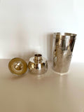 Italian Bullet Cocktail Shaker, 1940s Art Deco Dial A Drink Mixer, Antique Barware
