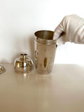 Italian Bullet Cocktail Shaker, 1940s Art Deco Dial A Drink Mixer, Antique Barware