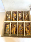 Purple Thistle Glasses Gregory Duncan, New Old Stock, Mid Century Glasses, MCM Glassware