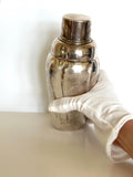 Art Deco Cocktail Shaker, Nickel-Plated Martini Mixer by WMF, Vintage Barware Gift