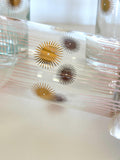 Fred Press Atomic Glasses, 1960s Atomic Glassware, Mid Century Retro Barware