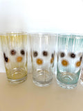 Fred Press Atomic Glasses, 1960s Atomic Glassware, Mid Century Retro Barware