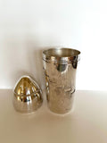 Italian Bullet Cocktail Shaker, 1940s Art Deco Dial A Drink Mixer, Antique Barware