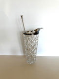 Heavy Crystal Martini Mixer Pitcher, Scalloped Muddler Spoon, xxx