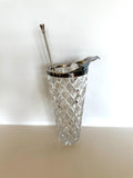 Heavy Crystal Martini Mixer Pitcher, Scalloped Muddler Spoon, xxx