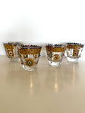 Culver Jeweled Glasses, Charm Bracelet Pattern, Extra Small Rocks Glasses