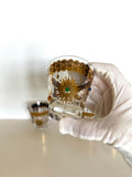 Culver Jeweled Glasses, Charm Bracelet Pattern, Extra Small Rocks Glasses