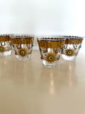 Culver Jeweled Glasses, Charm Bracelet Pattern, Extra Small Rocks Glasses
