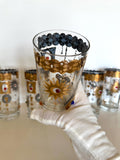 Culver Jeweled Highball Glasses, Charm Bracelet Pattern, Mid Century Glassware