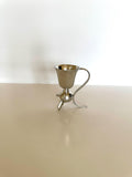 Vintage Cat Jigger, 1950s Shot Glass, Mid Century Barware, Bar Gift