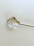 Heavy Crystal Martini Mixer Pitcher, Scalloped Muddler Spoon, xxx