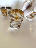 Culver Jeweled Glasses, Charm Bracelet Pattern, Extra Small Rocks Glasses