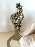 Sterling Rooster Bottle Opener | Gorham Sterling Silver | Vintage Rooster Barware