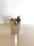 Napier Two-Fingers Jigger | Silver-Plated Figural Shot Glass | Vintage Barware Measure