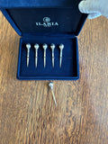 Sterling Silver Cocktail Picks, Art Deco Martini Picks, Ilaria Peru, Vintage Barware Gift