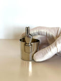 Vintage Two-Fingers Jigger | Pewter Figural Shot Glass 1940s | Vintage Barware