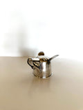 Napier Dog Jigger 1 oz 2 oz | Silver-Plated Figural Jigger | 1930s Barware