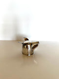 Napier Dog Jigger 1 oz 2 oz | Silver-Plated Figural Jigger | 1930s Barware
