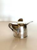 Napier Dog Jigger 1 oz 2 oz | Silver-Plated Figural Jigger | 1930s Barware