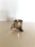 Napier Dog Jigger 1 oz 2 oz | Silver-Plated Figural Jigger | 1930s Barware