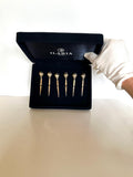 Sterling Silver Cocktail Picks, Art Deco Martini Picks, Ilaria Peru, Vintage Barware Gift