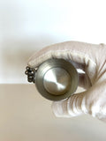 Vintage Two-Fingers Jigger | Pewter Figural Shot Glass 1940s | Vintage Barware