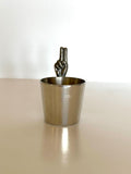 Vintage Two-Fingers Jigger | Pewter Figural Shot Glass 1940s | Vintage Barware