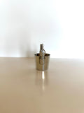 Vintage Two-Fingers Jigger | Pewter Figural Shot Glass 1940s | Vintage Barware