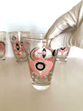 Vintage Libbey Atomic Glasses, Seville Pattern 1960s, New Old Stock Original Box, Set of 8