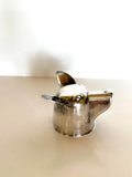 Napier Dog Jigger 1 oz 2 oz | Silver-Plated Figural Jigger | 1930s Barware
