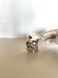 Napier Dog Jigger 1 oz 2 oz | Silver-Plated Figural Jigger | 1930s Barware